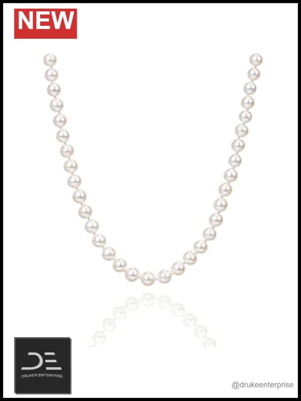 AAAA Quality Freshwater Cultured Pearl Strand Necklace 18in Fine Jewelry Gift